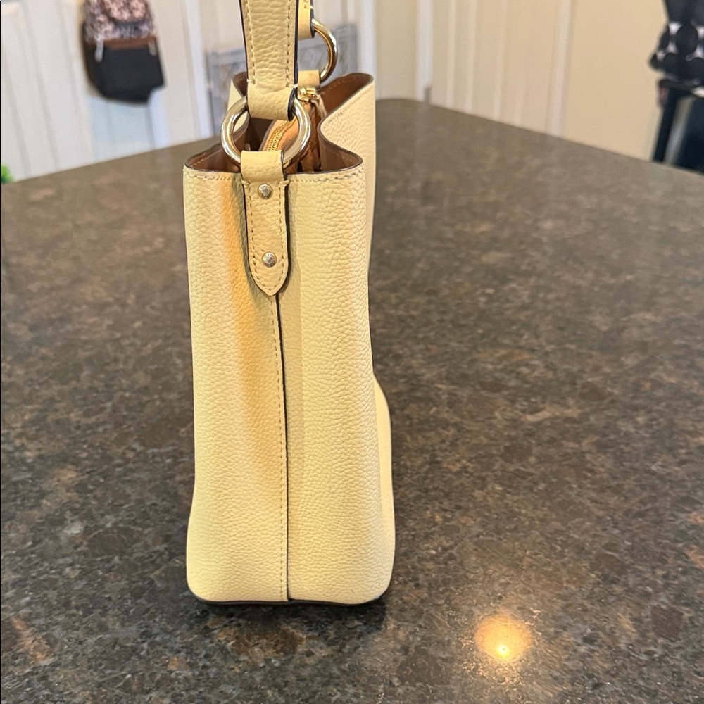 Coach Yellow Leather Mini City Tote Bag - Picture 3 of 8